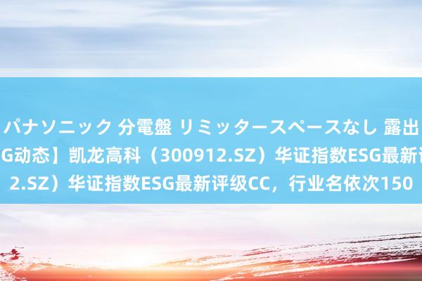 パナソニック 分電盤 リミッタースペースなし 露出・半埋込両用形 【ESG动态】凯龙高科（300912.SZ）华证指数ESG最新评级CC，行业名依次150