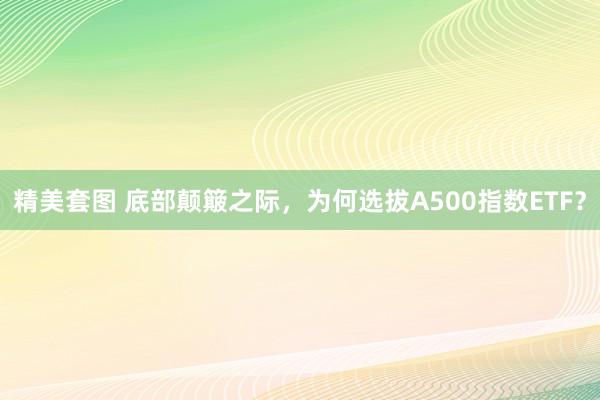 精美套图 底部颠簸之际，为何选拔A500指数ETF？