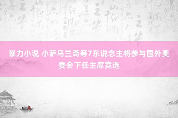 暴力小说 小萨马兰奇等7东说念主将参与国外奥委会下任主席竞选