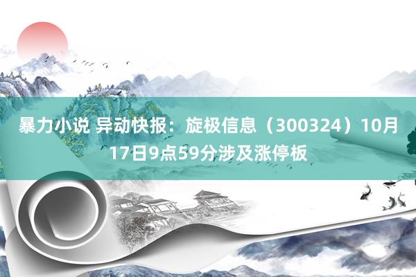 暴力小说 异动快报：旋极信息（300324）10月17日9点59分涉及涨停板