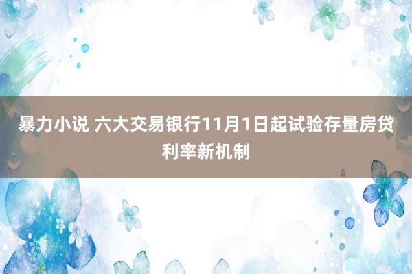 暴力小说 六大交易银行11月1日起试验存量房贷利率新机制