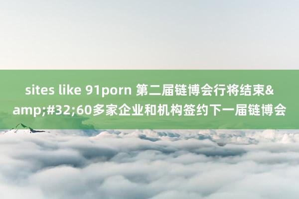 sites like 91porn 第二届链博会行将结束&#32;60多家企业和机构签约下一届链博会