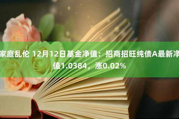 家庭乱伦 12月12日基金净值：招商招旺纯债A最新净值1.0384，涨0.02%