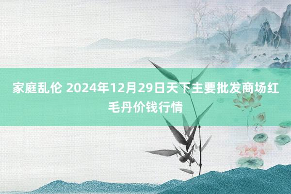 家庭乱伦 2024年12月29日天下主要批发商场红毛丹价钱行情